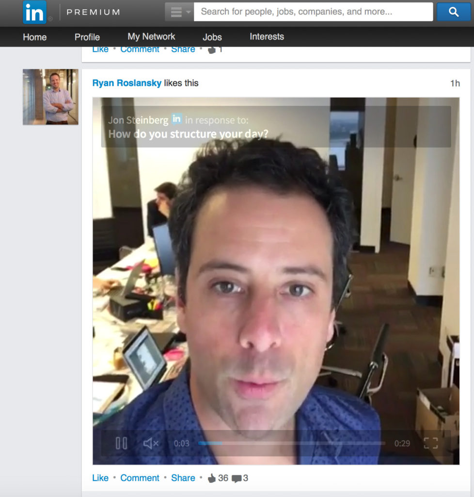 LinkedIn video